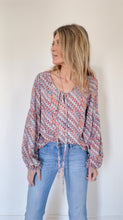 The island life blouse in Mosaic