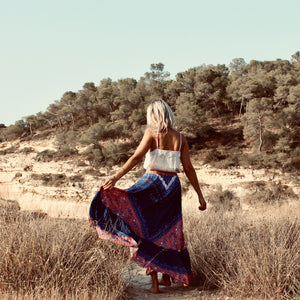 A maxi skirt for the modern day boho:                                                                                   The Bardot maxi skirt