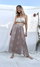 Mermaid bandeau top in Cream floral