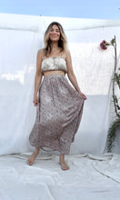 Mermaid bandeau top in Cream floral