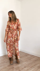 Caravan dress in soft garden