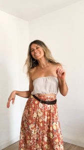 María Maxi skirt in soft garden