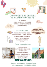 CAMPAMENTO DE COSTURA PARA TEENS **PALMA**