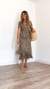 The Angel dress short sleeve  - floral