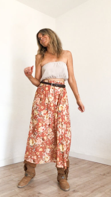 María Maxi skirt in soft garden