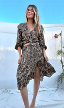 Isla midi wrap style skirt  - Floral vintage