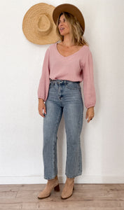 Jen blouse in dusty pink