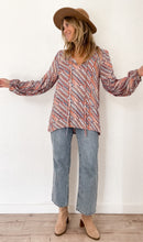 The island life blouse in Mosaic