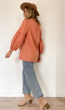 The island life blouse in Pumpkin