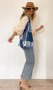 Ocean patchwork vest