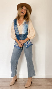 Ocean patchwork vest