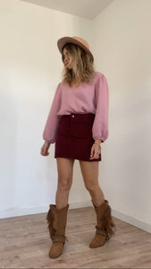 Jen blouse in dusty pink