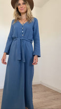 Erika dress in dusty blue