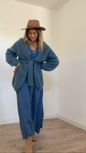 Erika dress in dusty blue