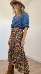 The Muse maxi skirt in autumn floral