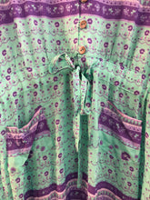 The Tania Dress in Aqua Flamingo