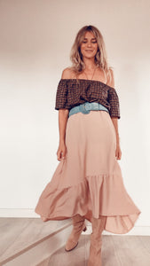 Off-shoulder Vintage blouse
