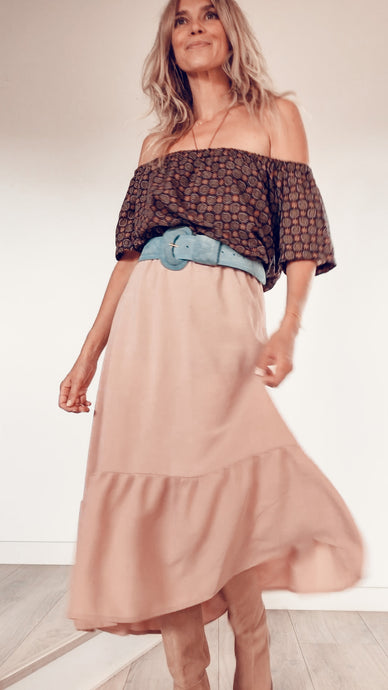 Off-shoulder Vintage blouse