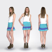 Starry Night mini-skirt in Turquoise