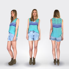 Vanlife blouse in Turquoise