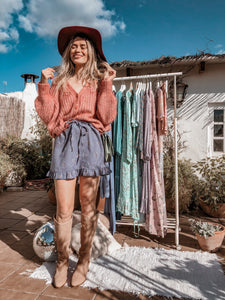 Feather Mini-skirt