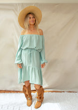 Bardot blouse in Mint