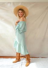 Bardot blouse in Mint