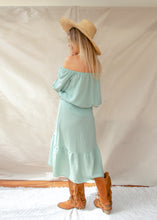 Bardot blouse in Mint