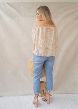 Bardot blouse in Golden leaves